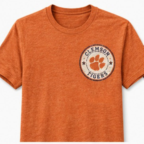 Clemson Circular Paw Badge CA01