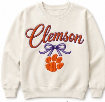 Clemson Clemson Script Bow CE01