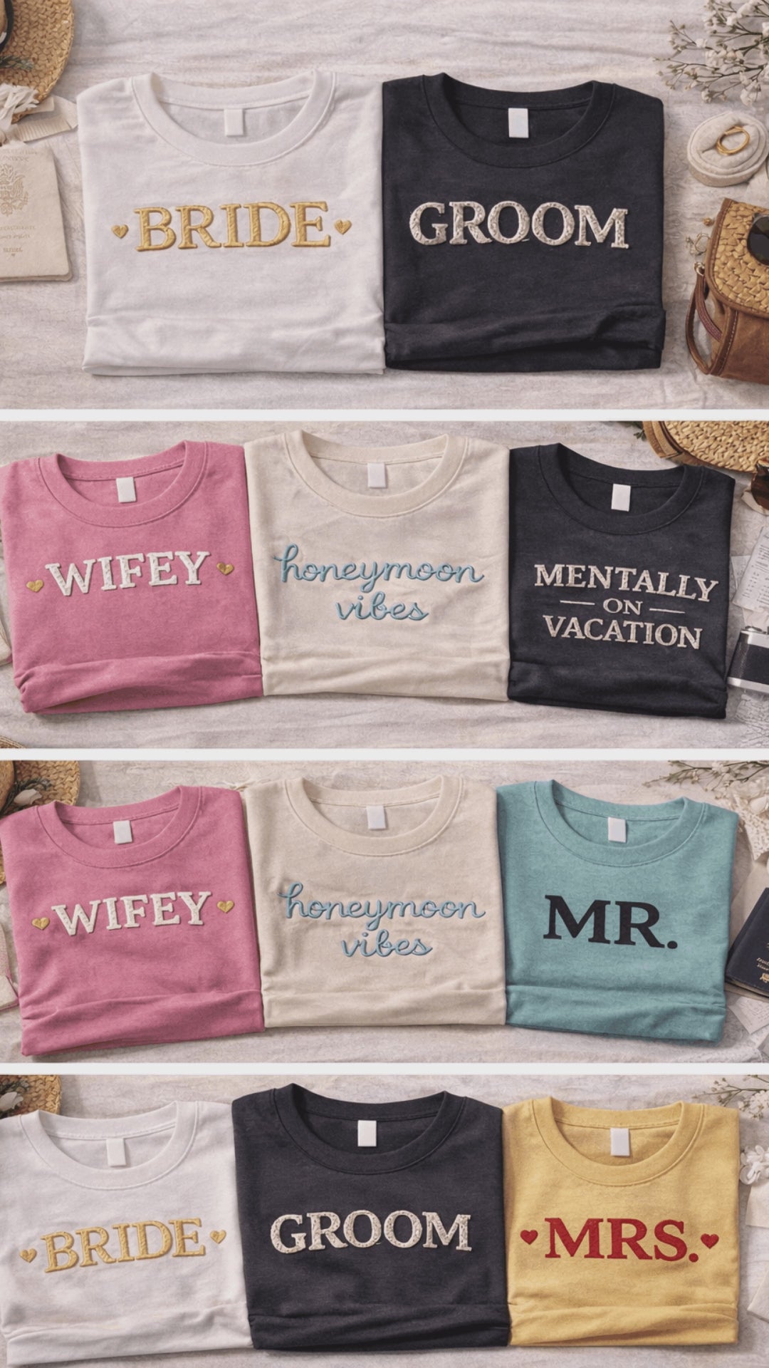 Bridesmaid Faux Crochet Graphic Apparel