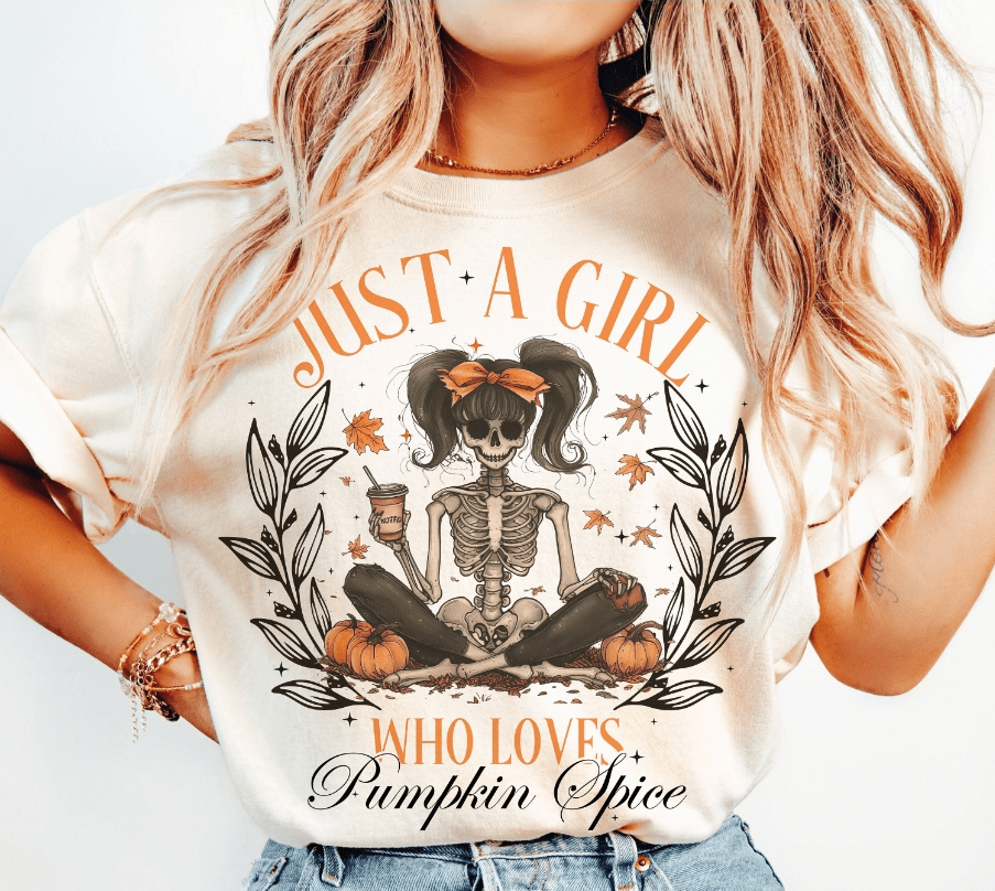 Pumpkin Spice Girl Graphic Apparel