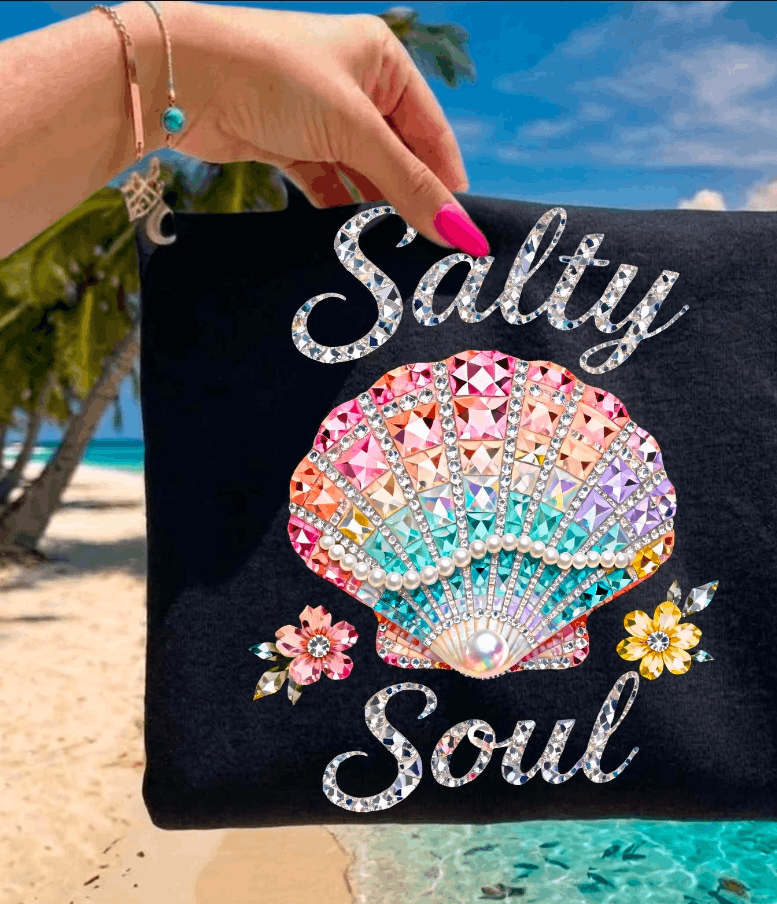 Salty Soul Sparkle Graphic Apparel