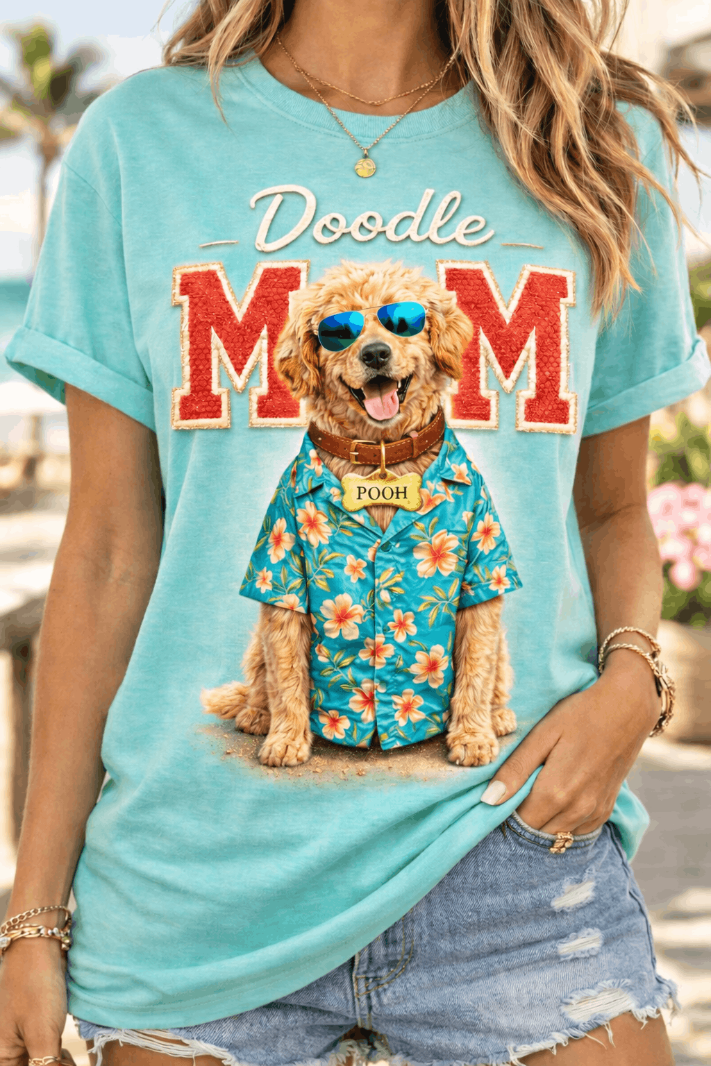 Doodle Mom Hawaiian Graphic Apparel
