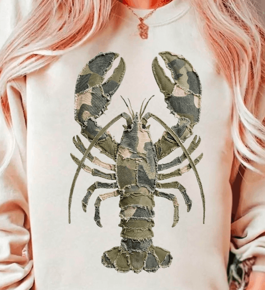 Camouflage Lobster Graphic Apparel