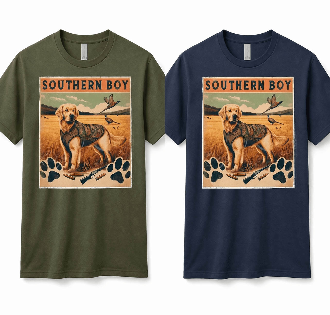 Southern Boy Retreiver Graphic Apparel