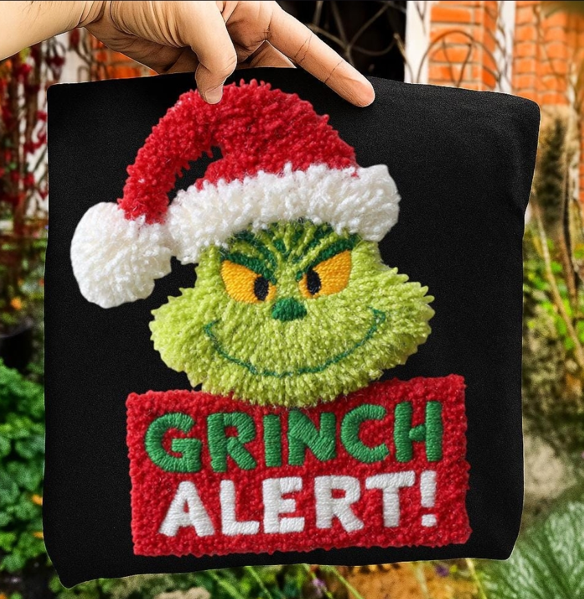 Christmas Alert Latch hook Graphic Apparel