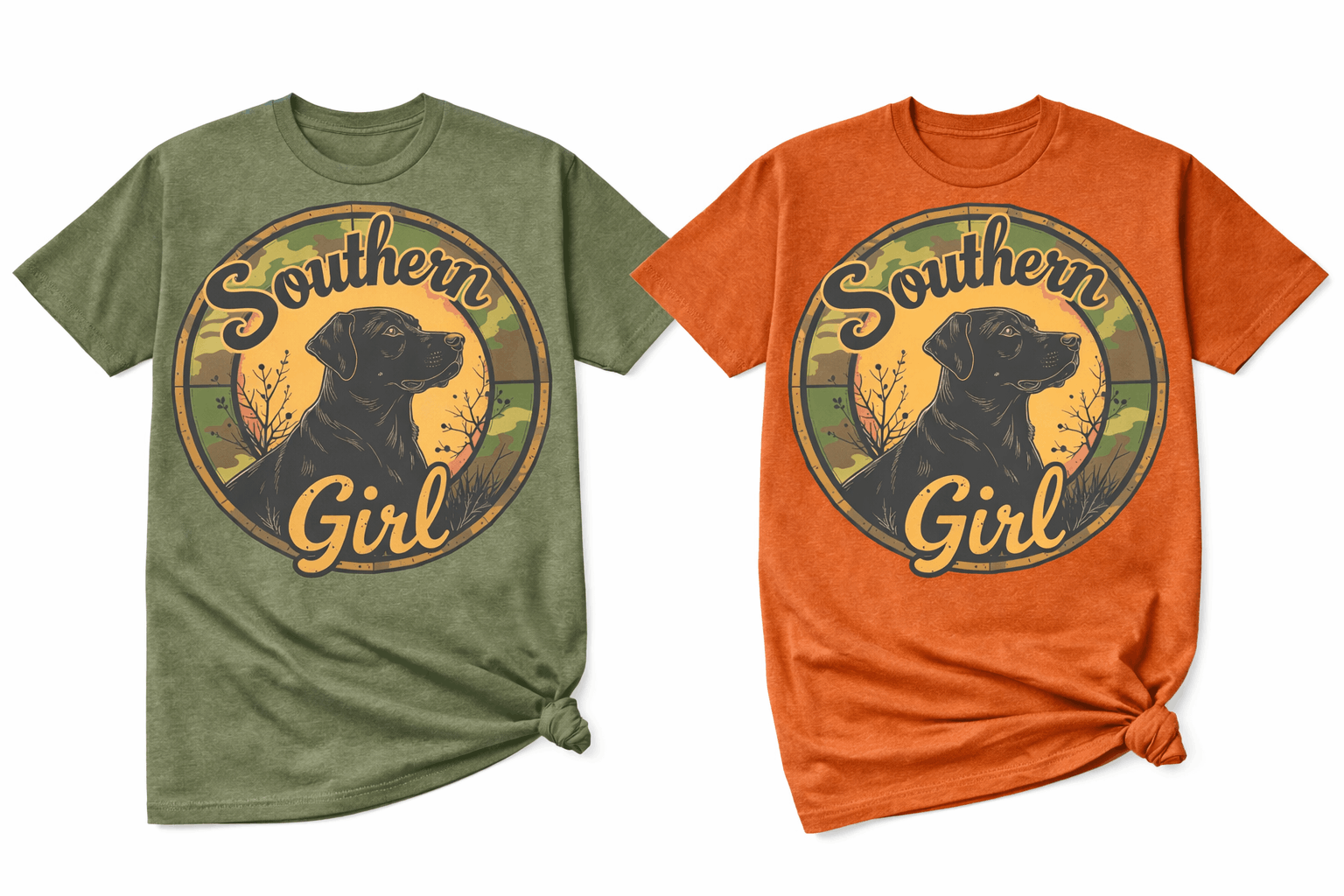 Southern Girl Camouflage Graphic Apparel