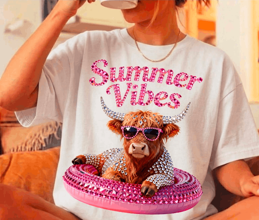 Summer Vibes Highland Graphic Apparel