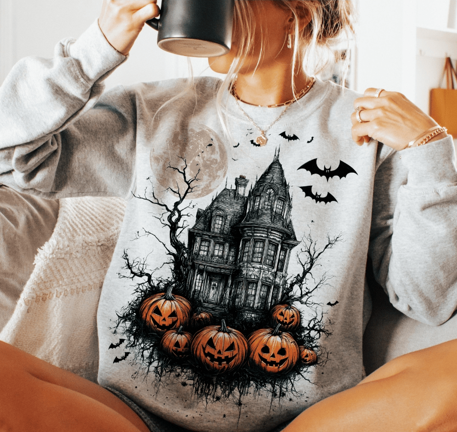 Spooky House Graphic Apparel